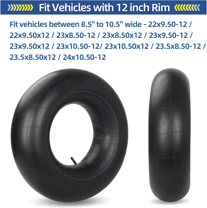 GICOOL 23x8.5-12 Butyl Inner Tubes, 2 Pack with TR13 Valve Stem, Heavy-Duty Inner Tubes, Replacement Tubes for John Deere Garden Tractor, Lawn Tractor, Riding Mower, MTD Rider - Image 2
